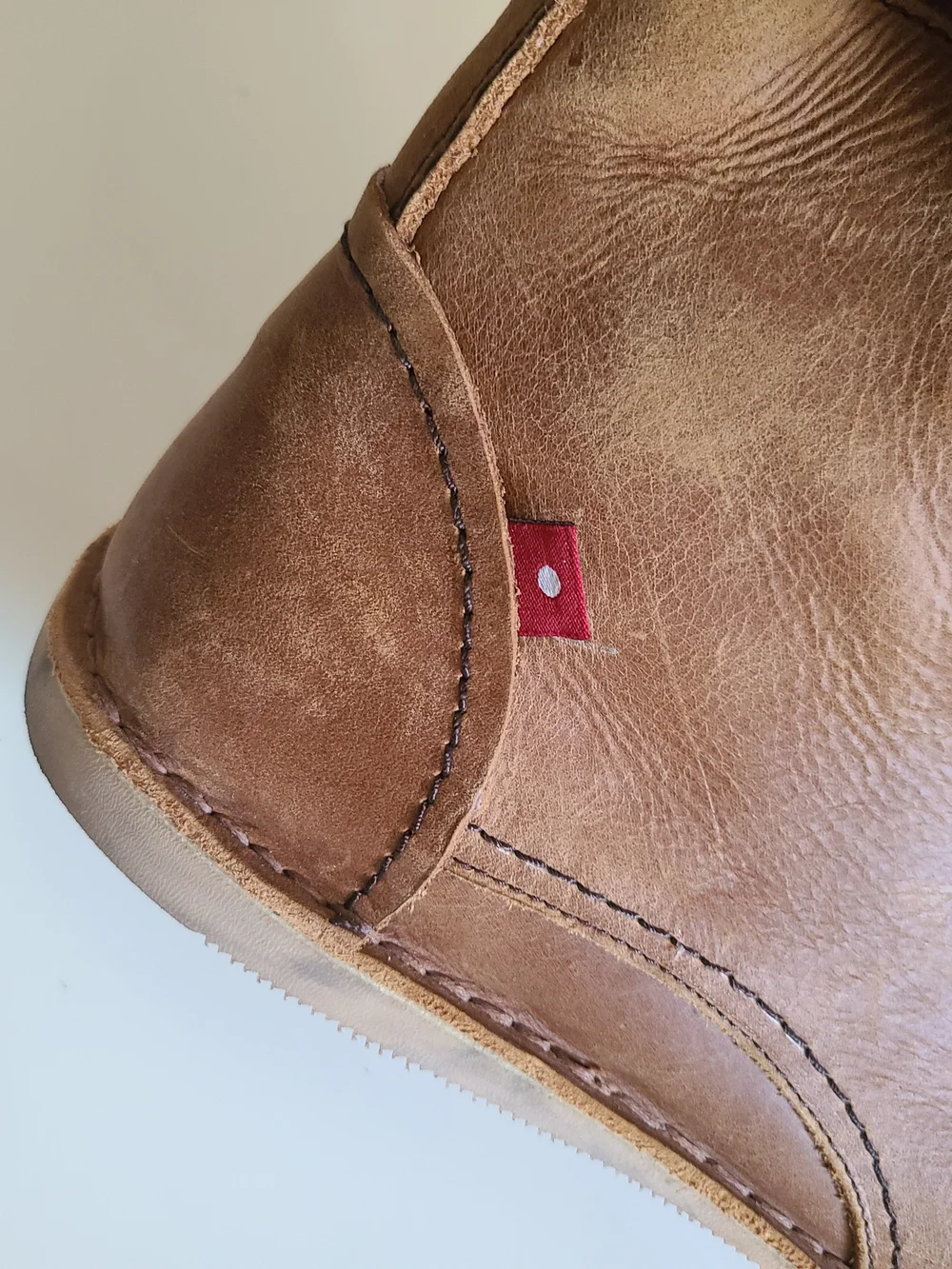 Men's Casual Leather Lace-Up Boots in Brown